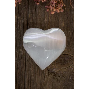 Dünya Doğal Taş Kalp Selenit Taşı - KT0396