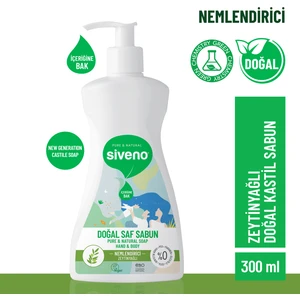 %100 Doğal Sıvı Kastil Sabun Zeytinyağlı Yoğun Nemlendirici Arındırıcı Bitkisel Vegan 300 ml