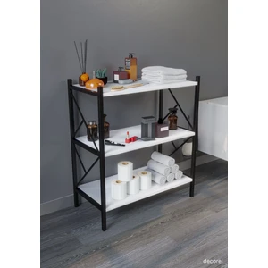 Morpanya Rose Banyo Düzenleyici Banyo Dolabı Çok Amaçlı Dolap 3 Katlı Metal Mutfak Düzenleyici