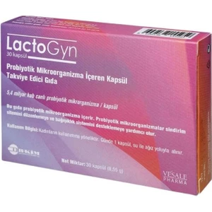 Lactogyn Probiyotik Mikroorganizma Içeren Takviye Edici Gıda 30 Kapsül