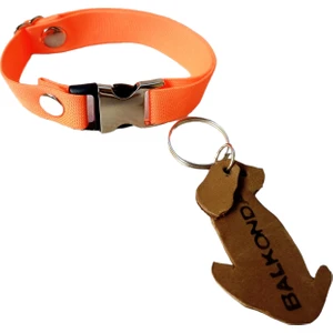 Köpek kolyesi tasma yumuşak turuncu kolon boyun ölçüsü:15-30cm genişlik:1,5cm dog collar T3-2