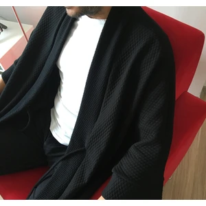 Kinua Studio - Yumuşak Dokulu Kapitone Kalın Ovre Kimono - Unisex
