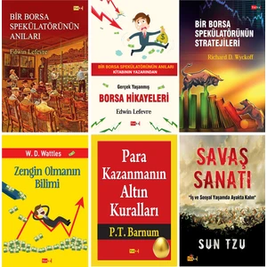 Borsa - Yatırımcı Seti-6 - 6 Kitap - Yatırım, Finans, Para, Borsa, Bir Borsa Spekülatörünün Anıları - Edwin Lefevre