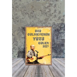 Ahşap Poster Neşet Ertaş 20x30 cm