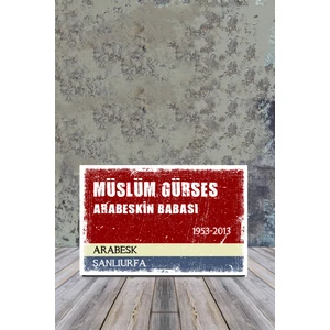 Ahşap Poster Müslüm Gürses 20x30 cm