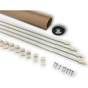 Briz Çubuğu 40 - 60 cm 4 Lü Paket Alüminyum Kapı Pencere Perde Çubuğu