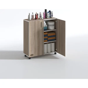 Kenzlife 2 kapılı dolap rabia 088*070*032 crd kapaklı tekerlekli banyo mutfak ofis kitaplık ayakkabılık kiler