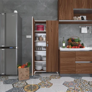Kenzlife 2 kapılı dolap çilem 188*070*032 cvz kilitli ayaklı banyo mutfak ofis kitaplık ayakkabılık kiler