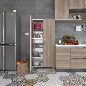 Kenzlife 2 kapılı dolap çilem 188*070*032 crd kilitli ayaklı banyo mutfak ofis kitaplık ayakkabılık kiler