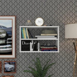 Kenzlife kitaplık nihan 040*060*20 byz duvar rafı