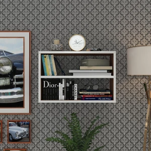 Kenzlife kitaplık nihan 040*060*20 cvz duvar rafı