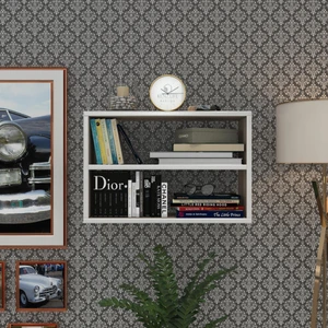 Kenzlife kitaplık nihan 040*060*20 crd duvar rafı