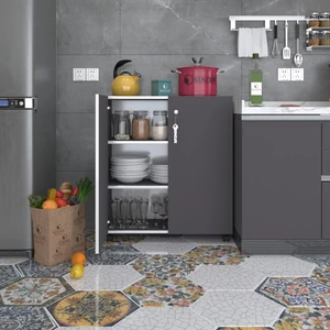 Kenzlife 2 kapılı dolap çilem 088*070*032 gri kilitli tekerlekli banyo mutfak ofis kitaplık ayakkabılık kiler