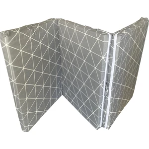 Katlanır Yatak Yer Yatağı Sünger Yatak Taşınabilen Tek Kişilik 80 X 180 Gri Piramit 6  Cm