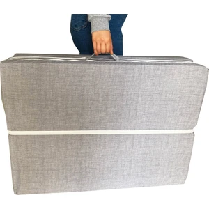 Katlanır Yatak Yer Yatağı Sünger Yatak Tek Kişilik 80 X 180 Gri Kırçıllı