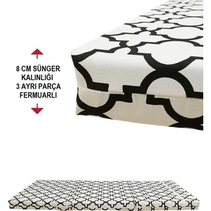 Katlanır Yatak Yer Yatağı Yatak 80 X 180 Alaçatı 8  Cm