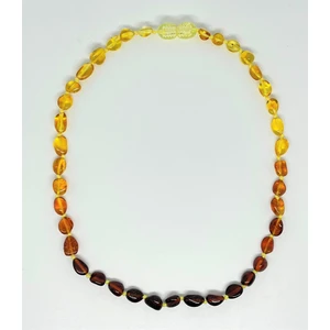 Tesbihci Efendi Damla Kehribar Rainbow Gökkuşağı Rengi Bebek Diş Kolye 33 C