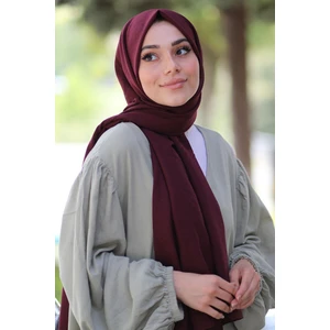 Pamuk Cazz Şal Bordo