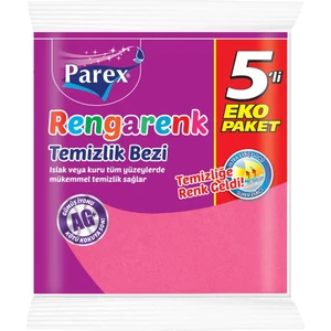 Rengarenk Temizlik Bezi 5 Li x 2 Paket