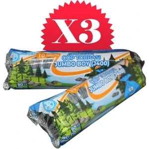 Ambalaj 400 gr Çöp Poşeti Jumbo Boy (3 Paket)