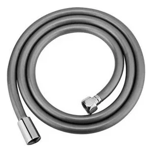 Seval Pvc Kopmaz Gri Örgülü Banyo Duş Spiral Hortumu 150 Cm