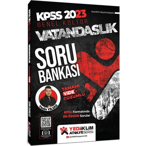 Yediiklim Yayınları 2023 KPSS Atölye Serisi Vatandaşlık Tamamı Video Çözümlü Soru Bankası