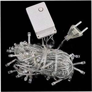 Sarı Animasyonlu Kumandalı LED Işık 10 Metre 8 Kademeli Elektrikli Yılbaşı ağaç ledi