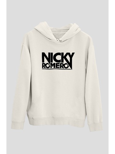 Tişört Fabrikası Nicky Romero Baskılı Unisex Beyaz Hoodie Fiyatı