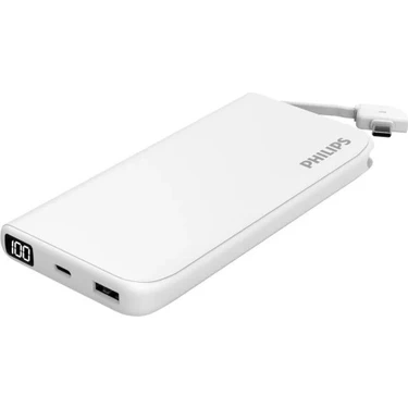 Philips 10000 mAh 22.5W USB ve Type-C PD Üç Çıkışlı Led Göstergeli