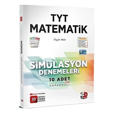 3D Yayınları 2024 TYT Simülasyon Matematik