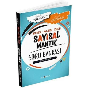 Tercih Akademi Yayınları 2022 KPSS - Ales - DGS Sayısal Mantık Tamamı Çözümlü Soru