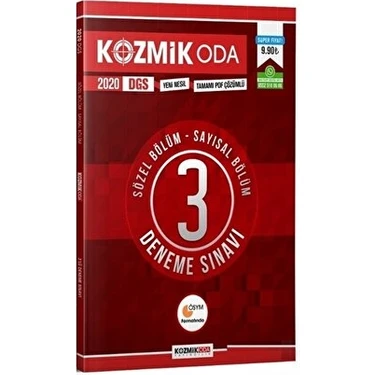 Kozmik Oda Yayıncılık 2020 DGS Tamamı Çözümlü 3 Deneme