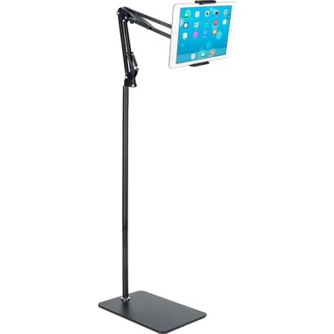 Upway Tablet Telefon Zemin Standı 175CM Universal 360 Derece Hareketli 4-11 Inç