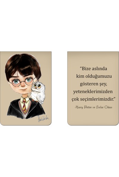 Fatofotofan Harry Potter Mıknatıslı Ayraç