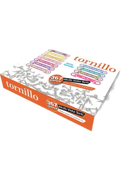 Tornillo 367 Parça Akıllı Vida Seti