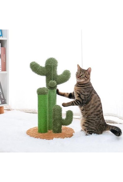 HaiTun Kaktüs Kedi Tırmanma Çerçevesi Tırlanma Sonrası Pet Sisal Kedi Oyuncak (Yurt Dışından)