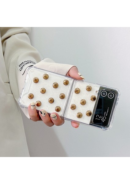 For Samsung Galaxy Z Flip 3 Perçin Pentagram Anti -Düşme Cep Telefonu Kılıfları (Yurt Dışından) modelleri