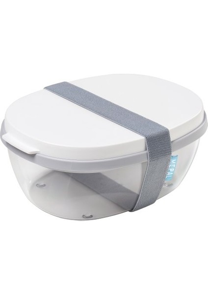 Salad Box Ellipse Salata Kabı- White
