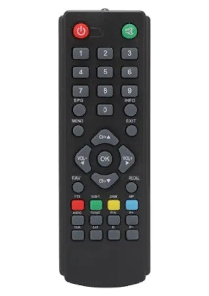 Trident Mini Scart Sıkart Uydu Alıcı Kumanda Ttxkum