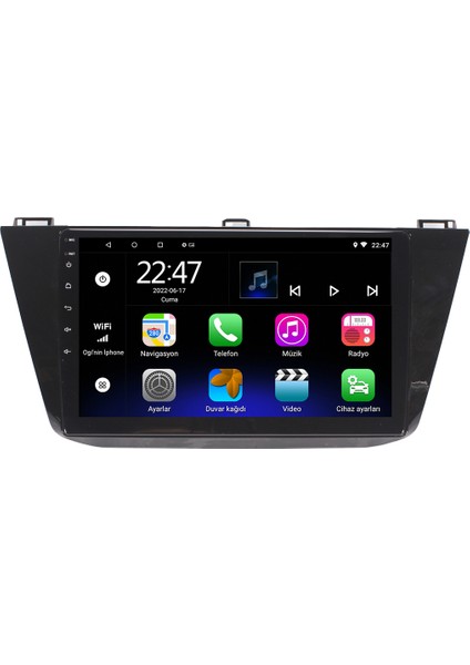 Vw Tiguan Android 12 Kablosuz Carplay Navigasyon Multimedya Ekran Teyp - MY-0609W-VW Tiguan