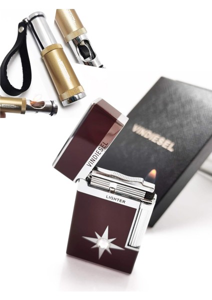 Vindiesel Lighter Efektif Dupont Tarzı Gazlı Çakmak