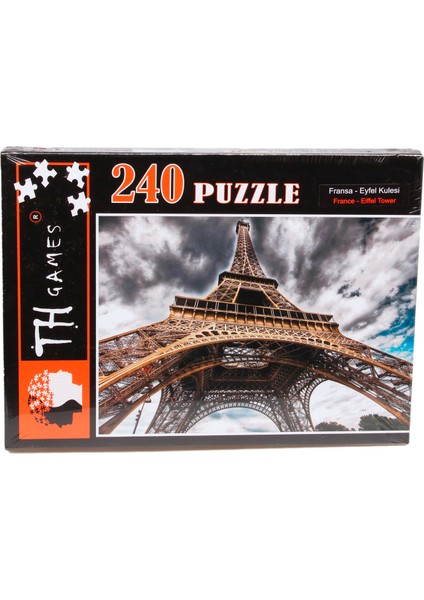 TH Games 240 Parça Kutulu Puzzle - En Gözde Şehirler! Eyfel Kulesi