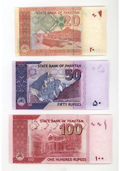 Pakistan 3 Adet Koleksiyon Banknot Serisi fiyatları