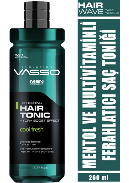 vMentol Ve Multivitaminli Ferahlatıcı Saç Toniği - Hair Tonic 260 ml 8699216347713