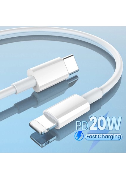 Pd 20W USB C Type-C Apple iPhone Kablo Apple iPhone Için Tip C 8 Pin Telefon Şarj Için Kablo Cable Tpe Hızlı 2.4A Hızlı Şarj Kablosu Apple iPhone 14 13 12 Pro Max