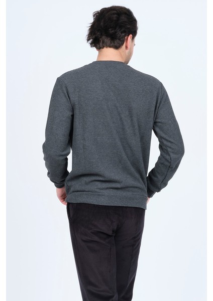 Erkek Bisiklet Yaka Triko Sweat 6743616 Füme indirimleri