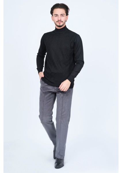 Erkek Yarım Balıkçı Triko Yün Kazak 4533090 Siyah fiyatları