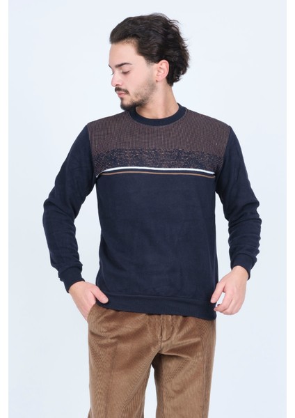 Erkek Bisiklet Yaka Triko Sweat 6743616 Lacivert fiyatları