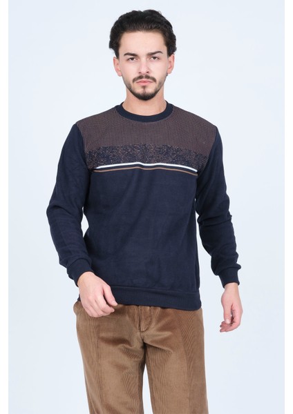 Erkek Bisiklet Yaka Triko Sweat 6743616 Lacivert modelleri