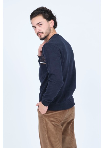 Erkek Bisiklet Yaka Triko Sweat 6743616 Lacivert fırsatları